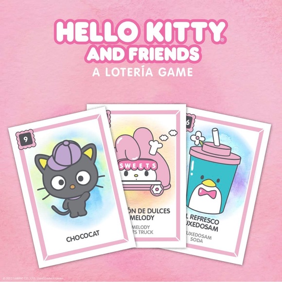 New Sanrio Hello Kitty & Friends viral altering bingo style card game - Picture 2 of 3